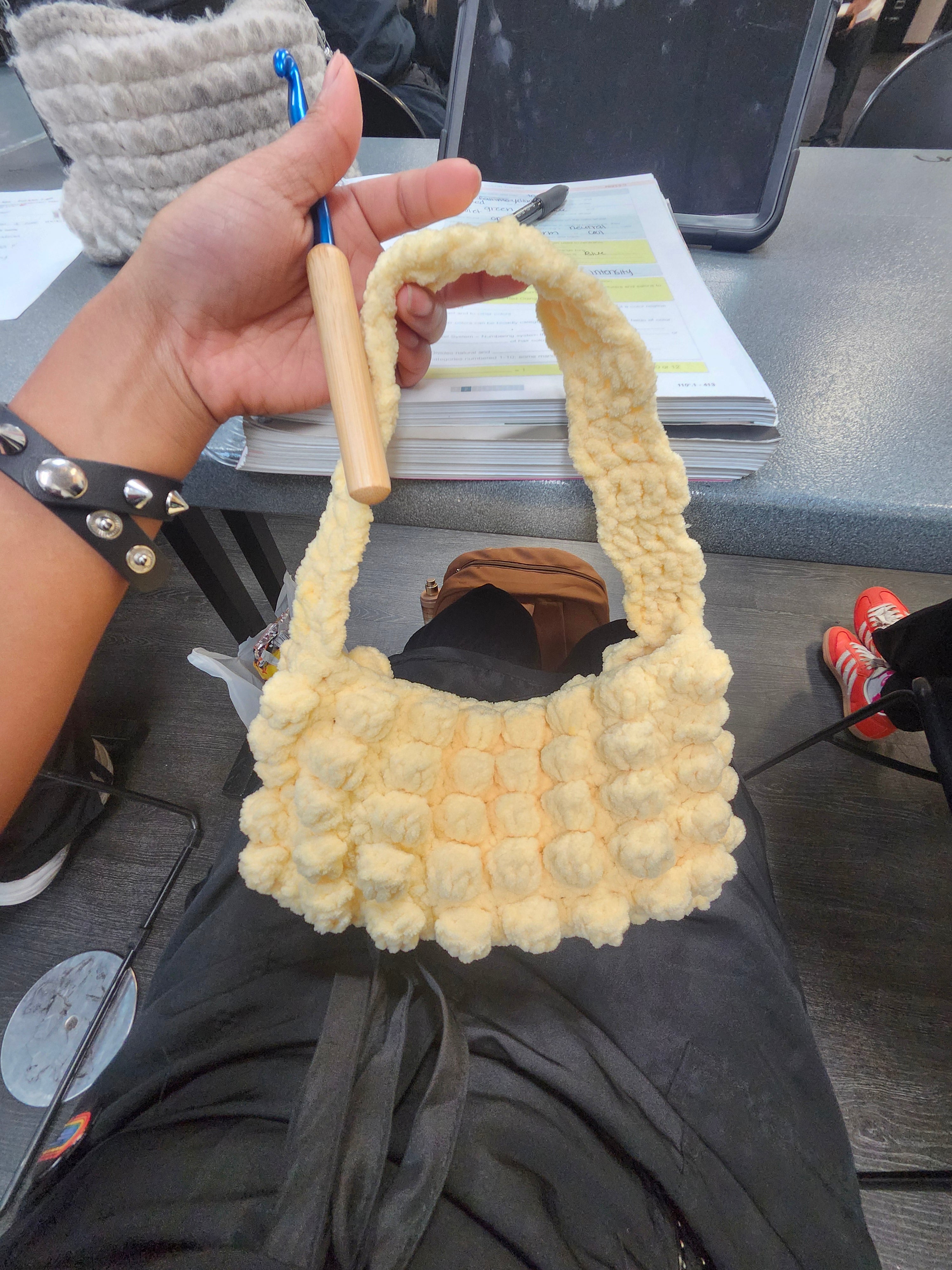 Pastel Crochet Bubble Bag (medium)