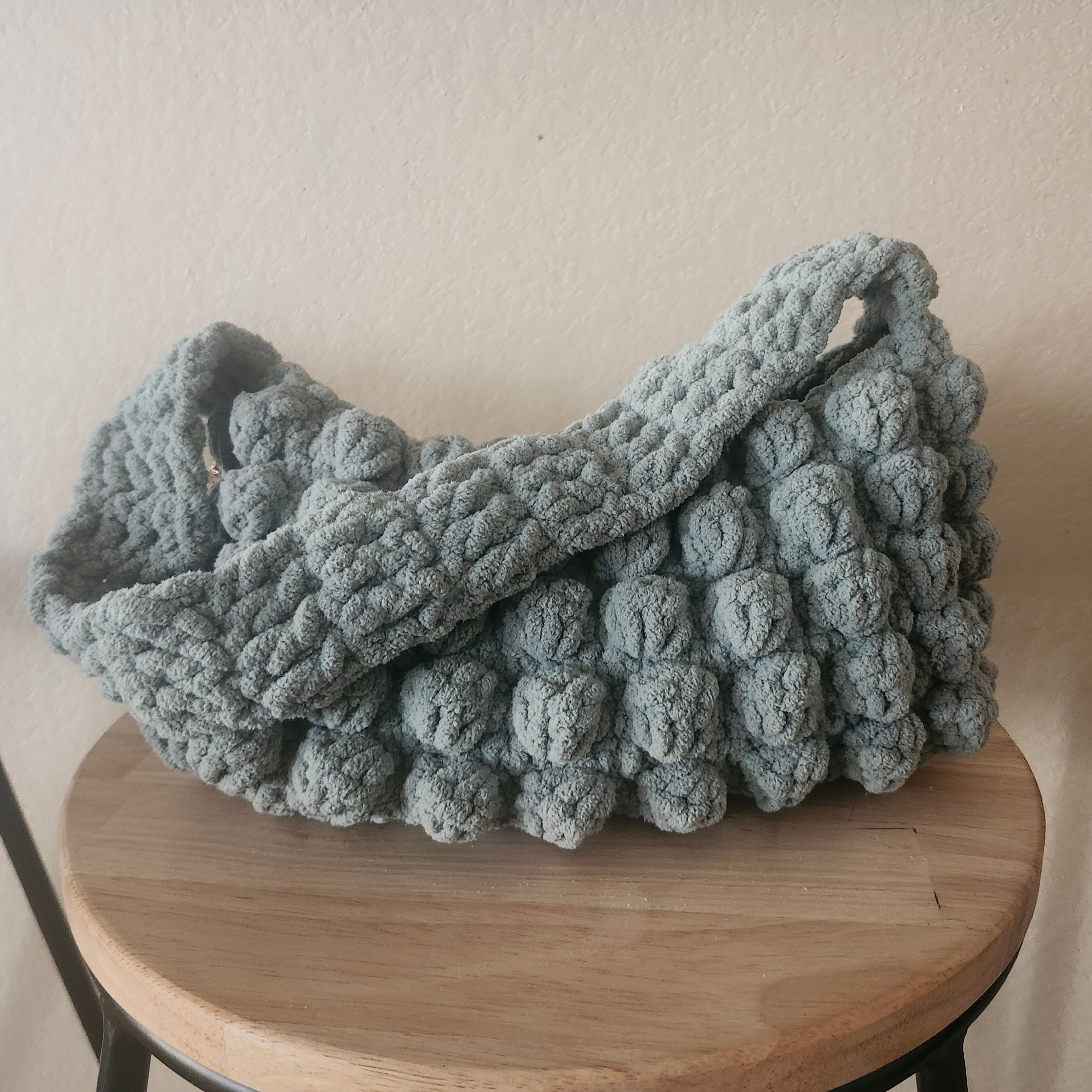 Pastel Crochet Bubble Bag (medium)
