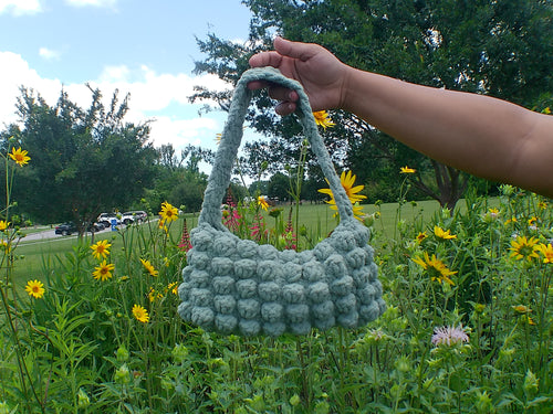 Pastel Crochet Bubble Bag (medium)