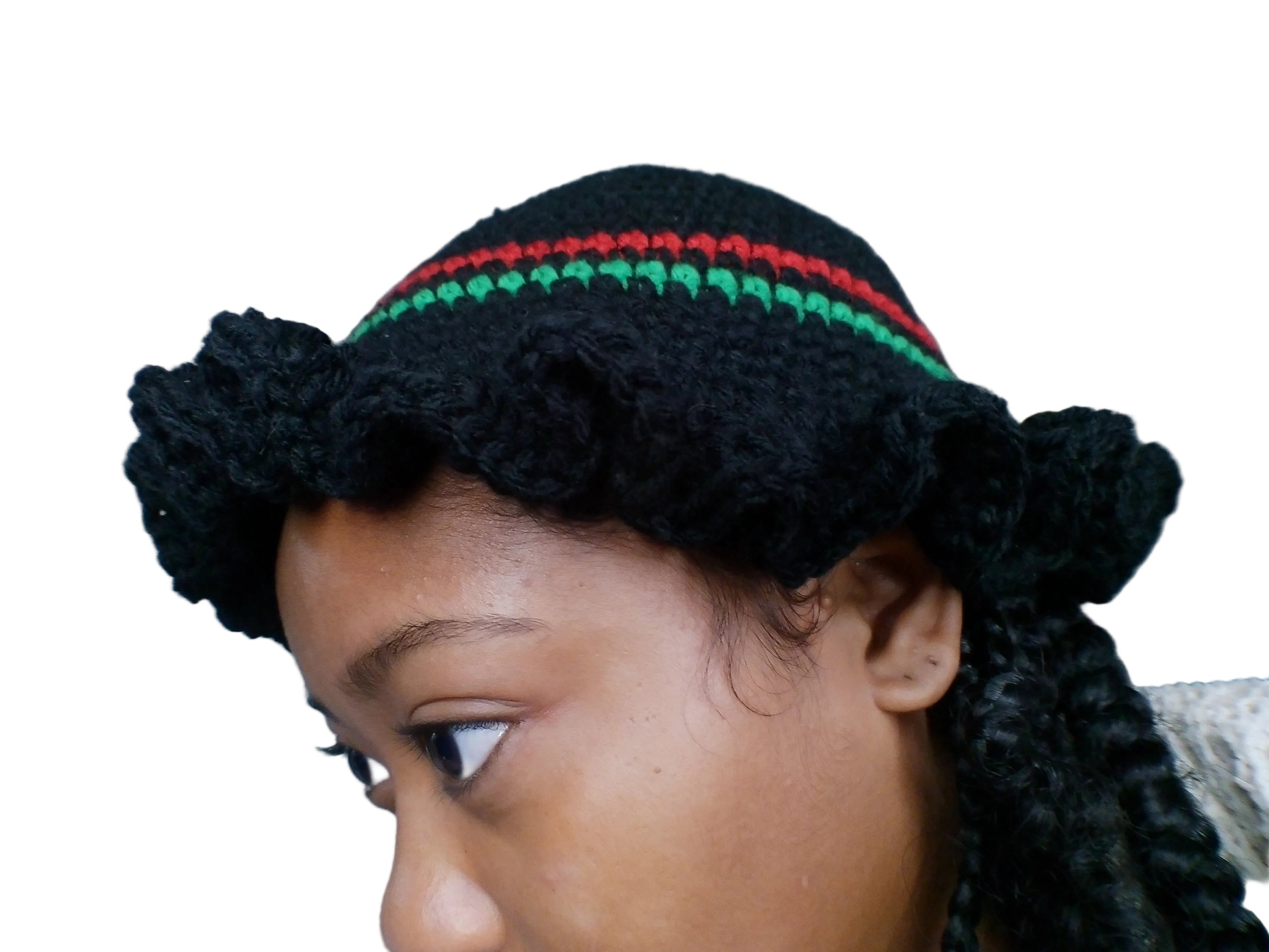 Juneteenth ruffle bucket hat