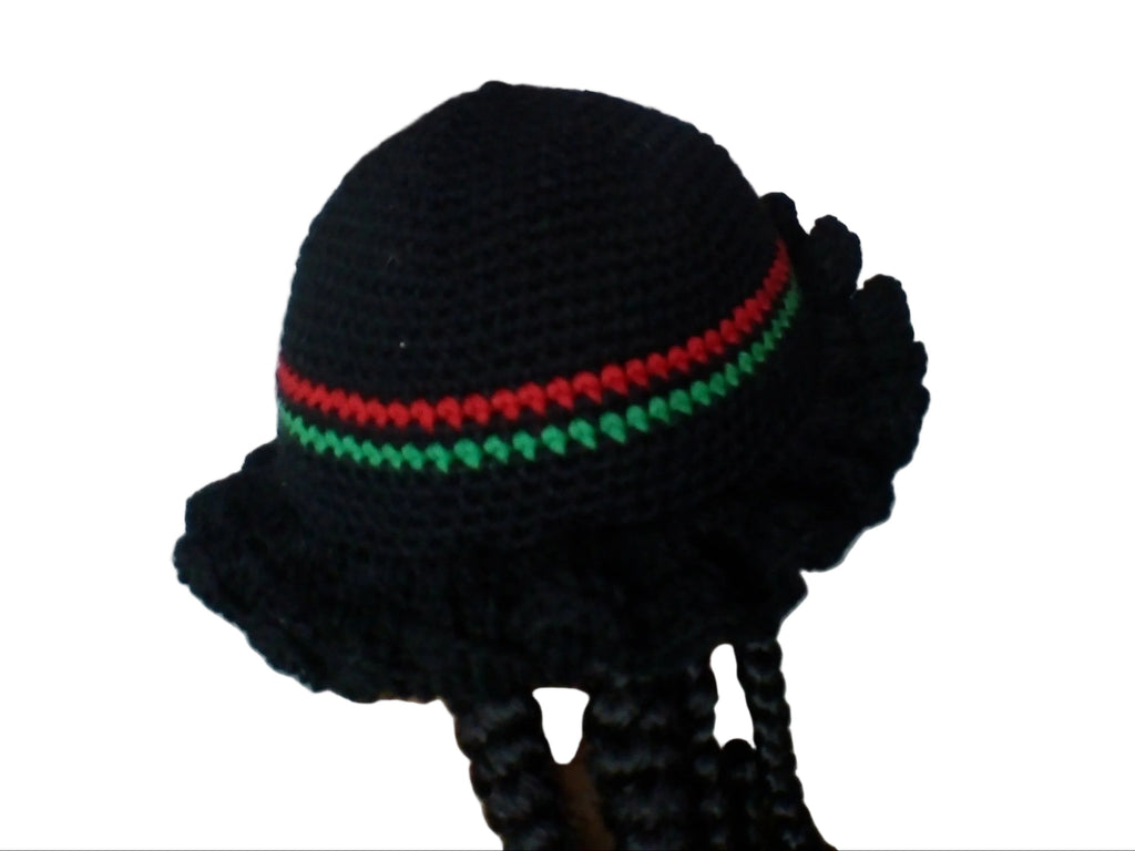Juneteenth ruffle bucket hat
