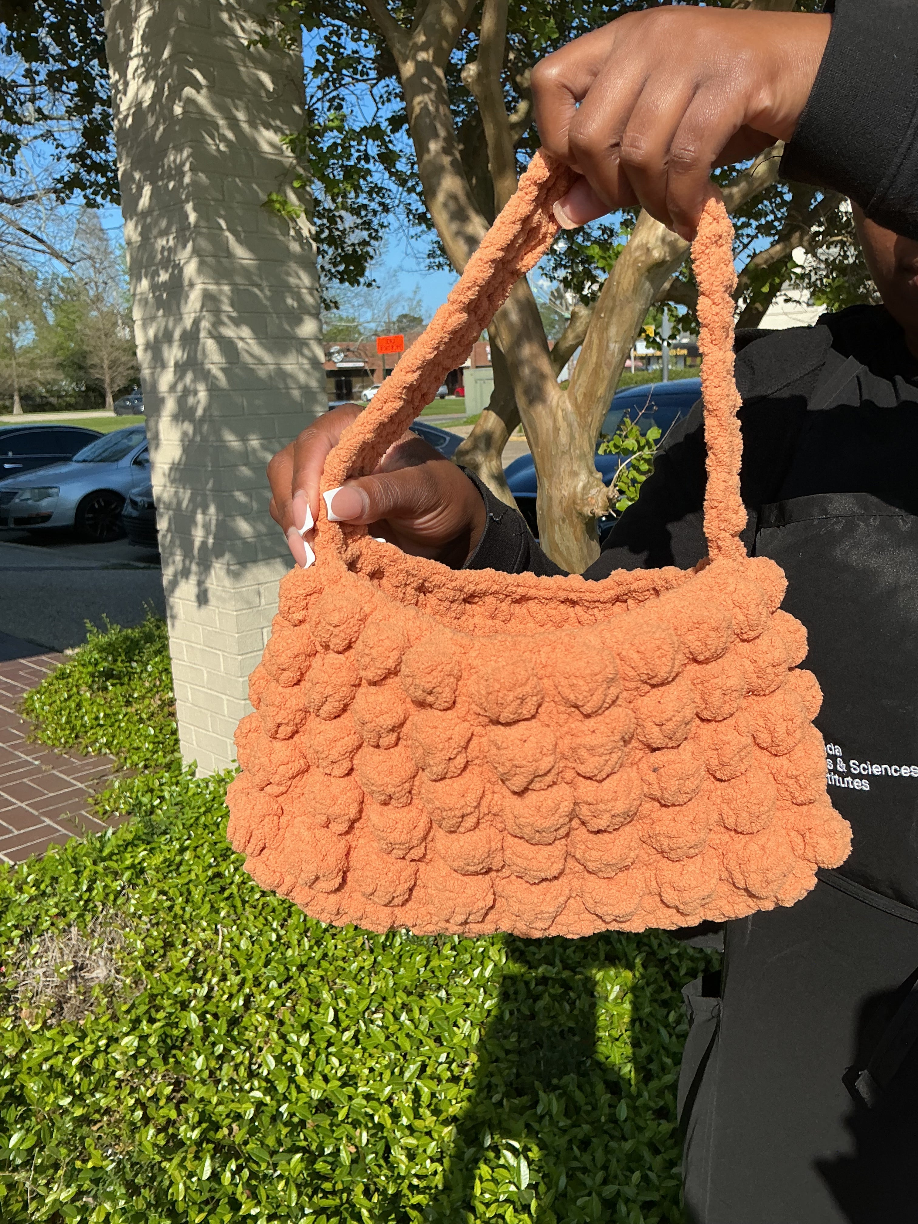 Pastel Crochet Bubble Bag (medium)
