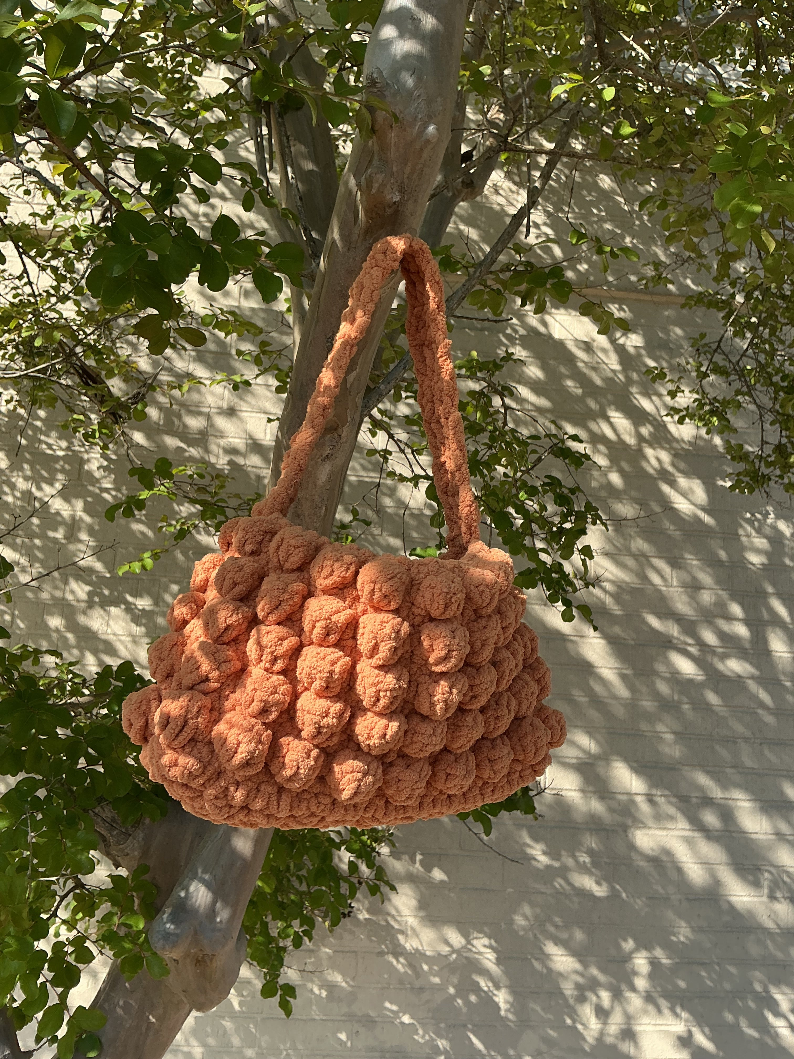 Pastel Crochet Bubble Bag (medium)